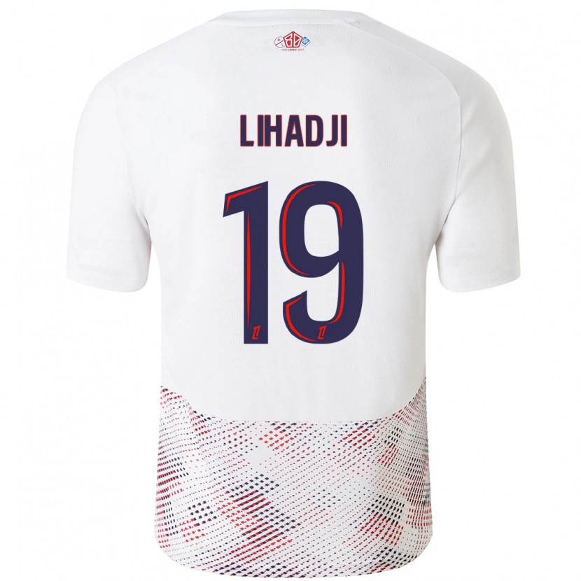 Danxen Mujer Camiseta Isaac Lihadji #19 Blanco Azul Real 2ª Equipación 2024/25 La Camisa México