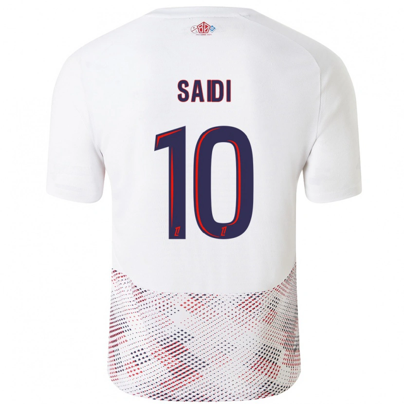 Danxen Mujer Camiseta Rachel Saidi #10 Blanco Azul Real 2ª Equipación 2024/25 La Camisa México