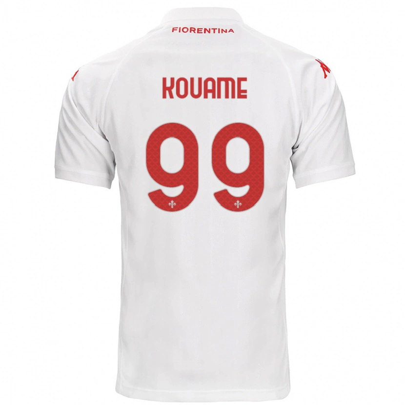Danxen Mujer Camiseta Christian Kouamé #99 Blanco 2ª Equipación 2024/25 La Camisa México