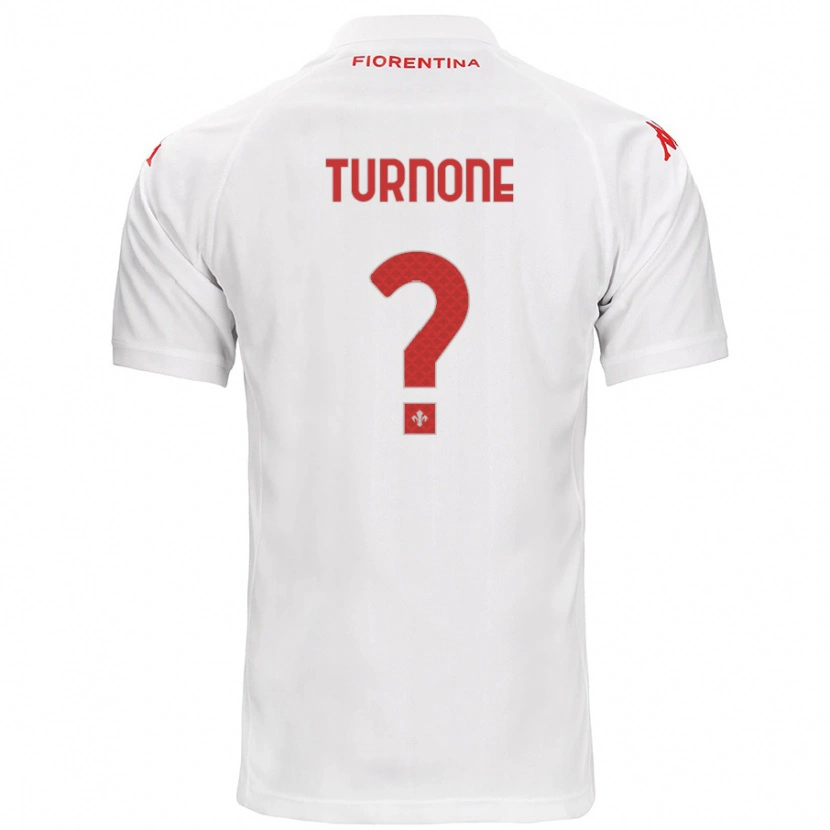 Danxen Mujer Camiseta Niccolò Turnone #0 Blanco 2ª Equipación 2024/25 La Camisa México
