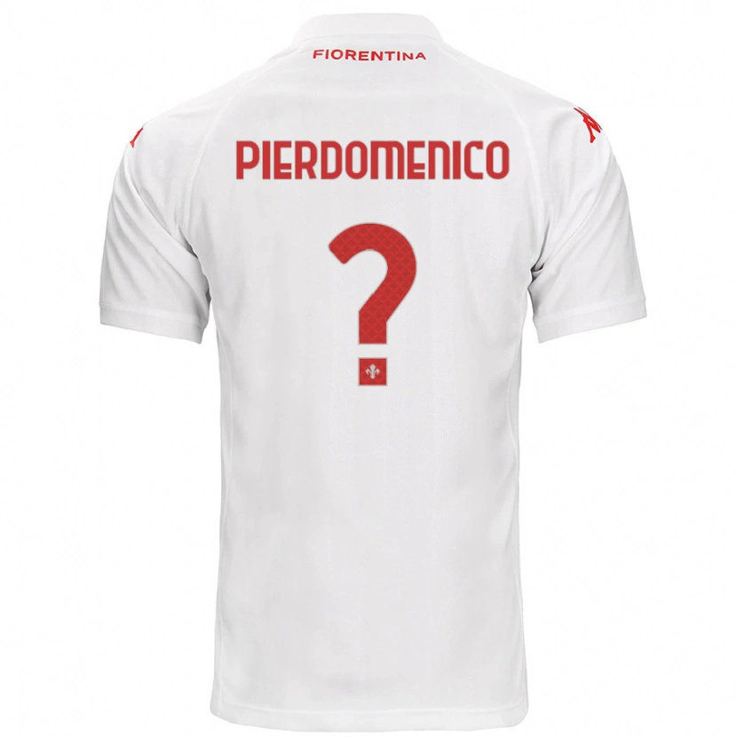 Danxen Mujer Camiseta Jacopo Di Pierdomenico #0 Blanco 2ª Equipación 2024/25 La Camisa México