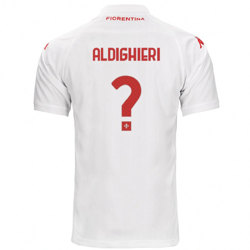 Danxen Mujer Camiseta Benedetto Aldighieri #0 Blanco 2ª Equipación 2024/25 La Camisa México