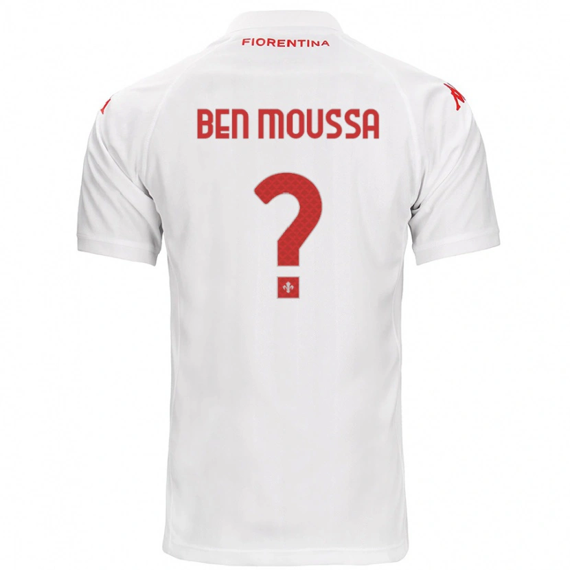 Danxen Mujer Camiseta Mehdi Ben Moussa #0 Blanco 2ª Equipación 2024/25 La Camisa México