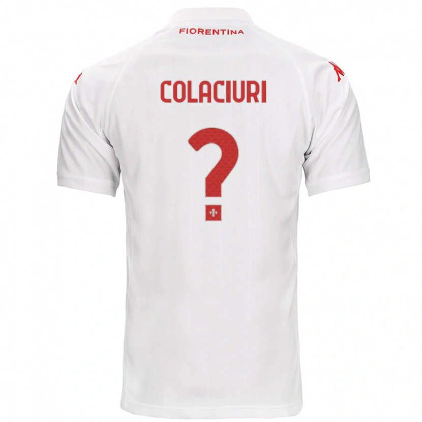 Danxen Mujer Camiseta Gabriele Colaciuri #0 Blanco 2ª Equipación 2024/25 La Camisa México