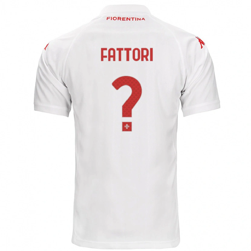 Danxen Mujer Camiseta Filippo Fattori #0 Blanco 2ª Equipación 2024/25 La Camisa México