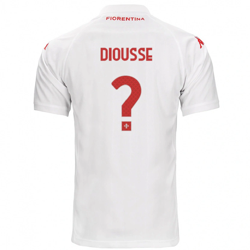Danxen Mujer Camiseta Birahim Diousse #0 Blanco 2ª Equipación 2024/25 La Camisa México