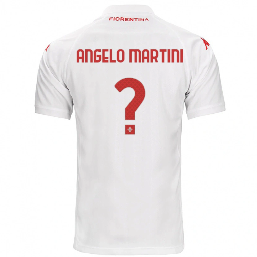 Danxen Mujer Camiseta Angelo Martini #0 Blanco 2ª Equipación 2024/25 La Camisa México