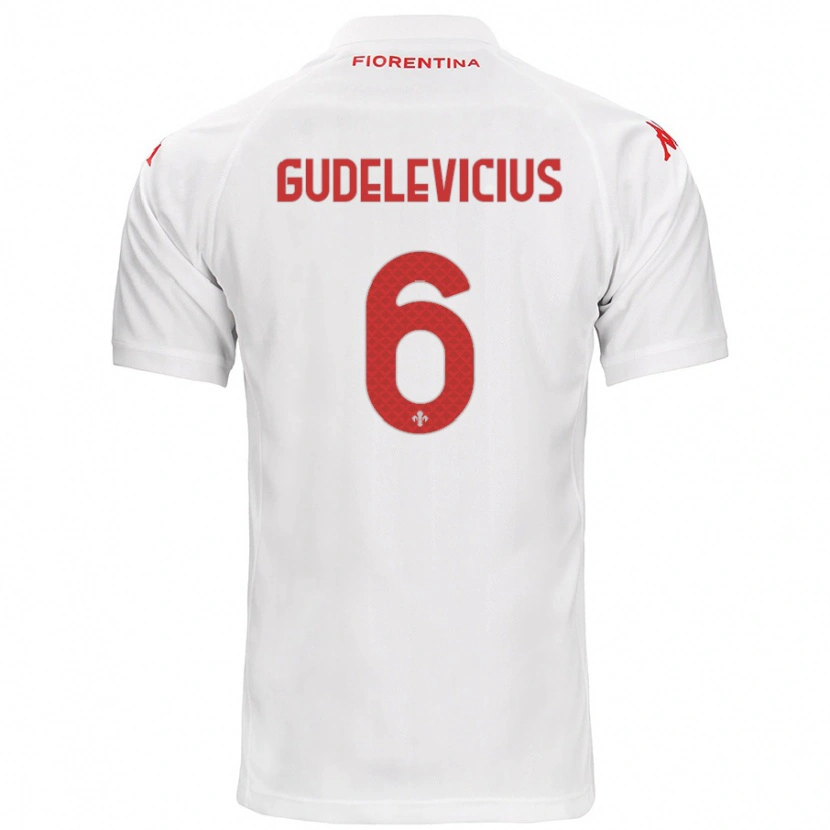 Danxen Mujer Camiseta Ernestas Gudelevicius #6 Blanco 2ª Equipación 2024/25 La Camisa México