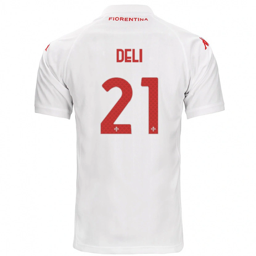 Danxen Mujer Camiseta Lapo Deli #21 Blanco 2ª Equipación 2024/25 La Camisa México