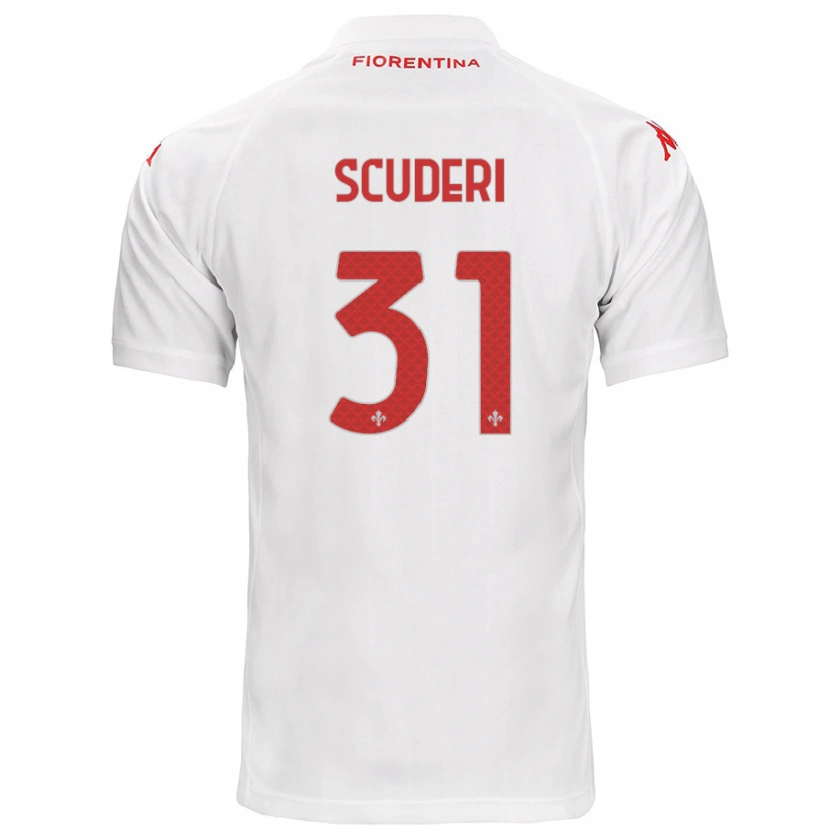 Danxen Mujer Camiseta Giulio Scuderi #31 Blanco 2ª Equipación 2024/25 La Camisa México