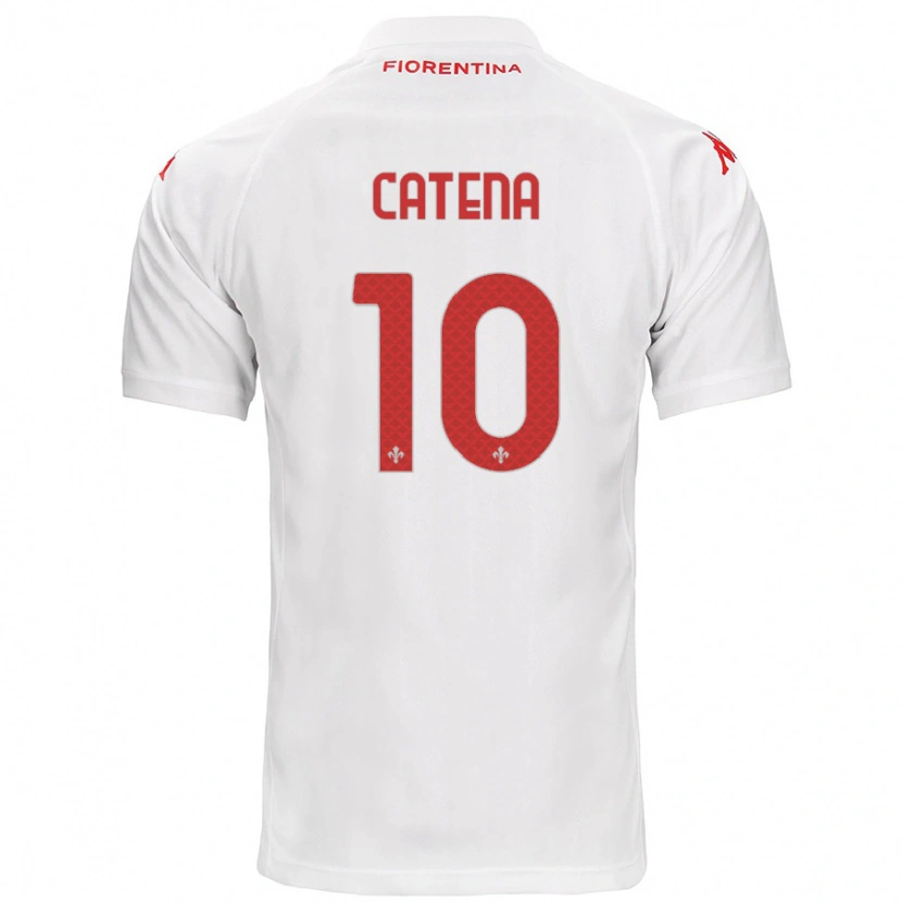 Danxen Mujer Camiseta Michaela Catena #10 Blanco 2ª Equipación 2024/25 La Camisa México
