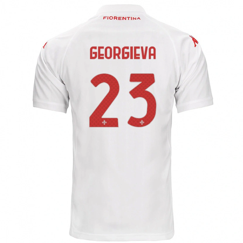 Danxen Mujer Camiseta Marina Georgieva #23 Blanco 2ª Equipación 2024/25 La Camisa México