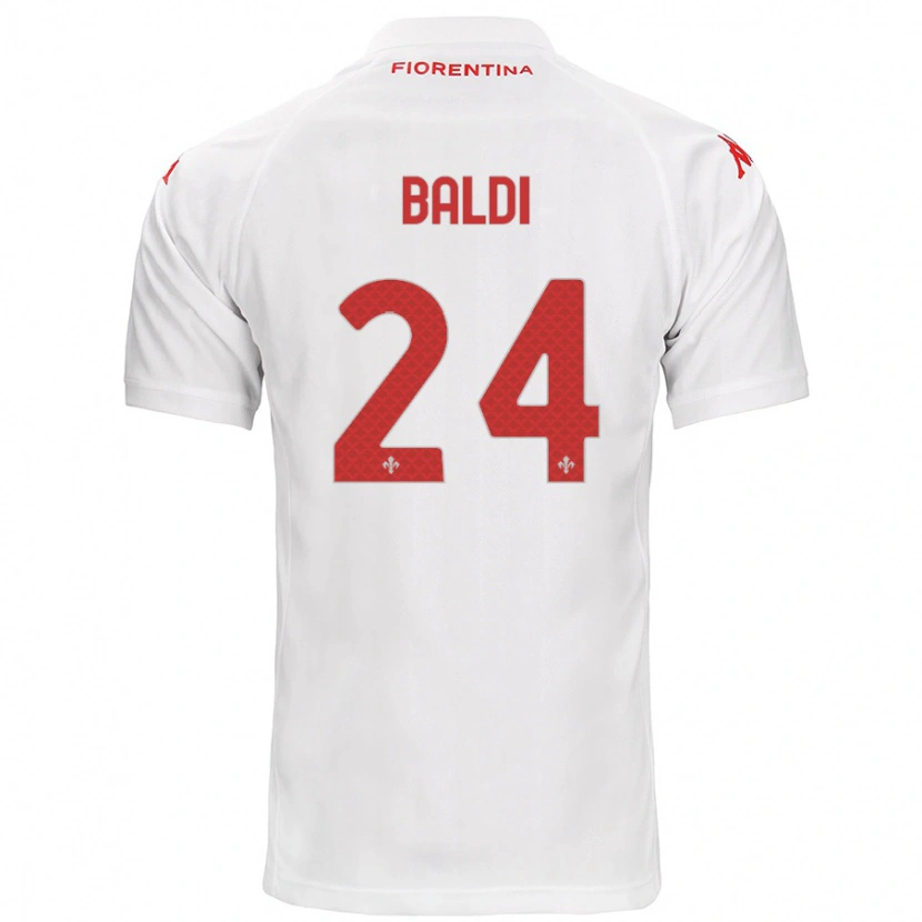 Danxen Mujer Camiseta Rachele Baldi #24 Blanco 2ª Equipación 2024/25 La Camisa México