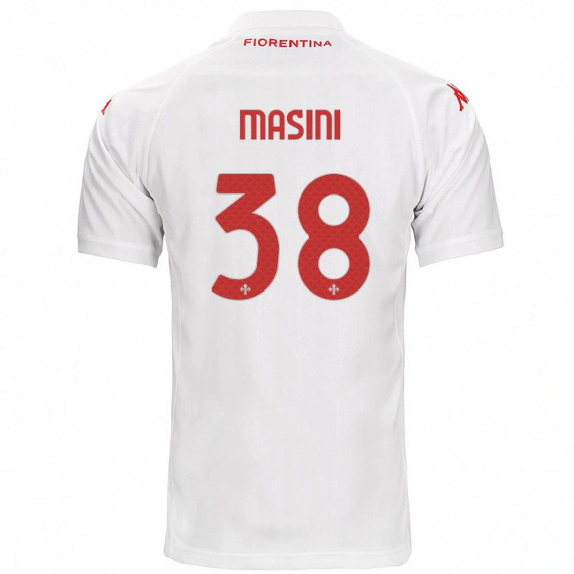Danxen Mujer Camiseta Linda Masini #38 Blanco 2ª Equipación 2024/25 La Camisa México