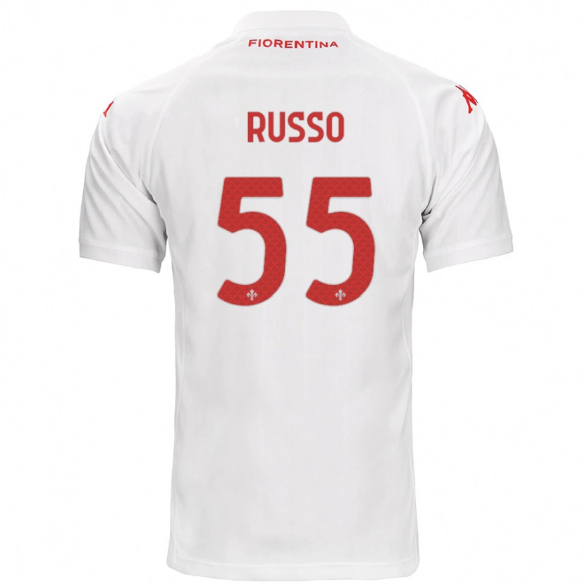 Danxen Mujer Camiseta Federica Russo #55 Blanco 2ª Equipación 2024/25 La Camisa México