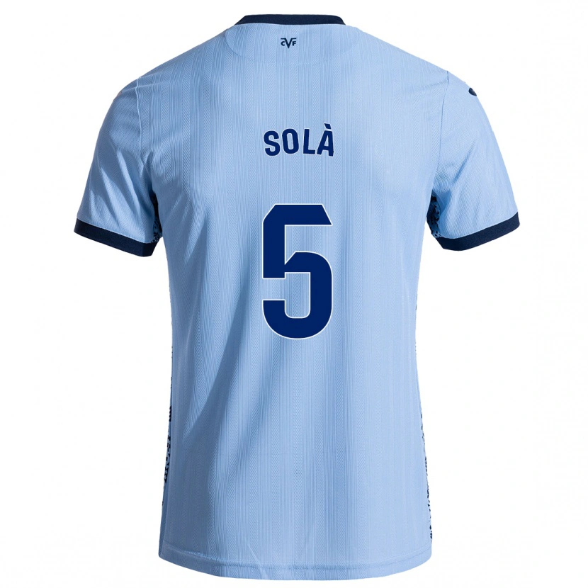 Danxen Mujer Camiseta Arnau Solà #5 Azul Cielo 2ª Equipación 2024/25 La Camisa México