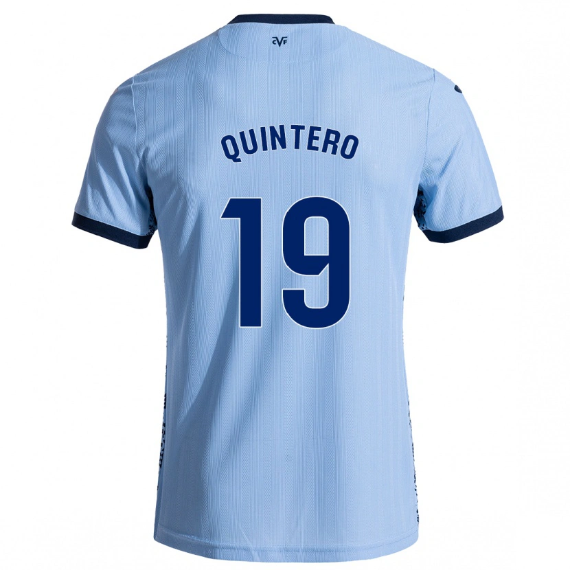 Danxen Mujer Camiseta Luis Quintero #19 Azul Cielo 2ª Equipación 2024/25 La Camisa México