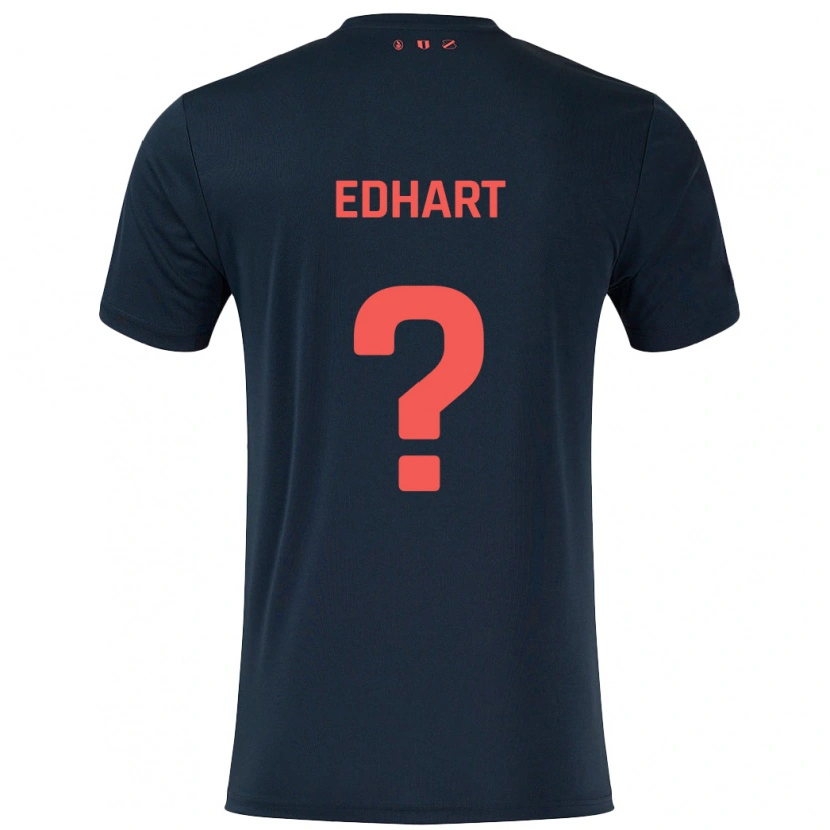 Danxen Mujer Camiseta Lynden Edhart #0 Negro Rojo 2ª Equipación 2024/25 La Camisa México