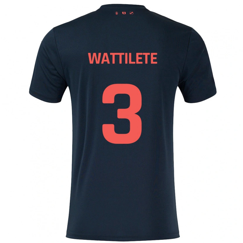Danxen Mujer Camiseta Julia Wattilete #3 Negro Rojo 2ª Equipación 2024/25 La Camisa México