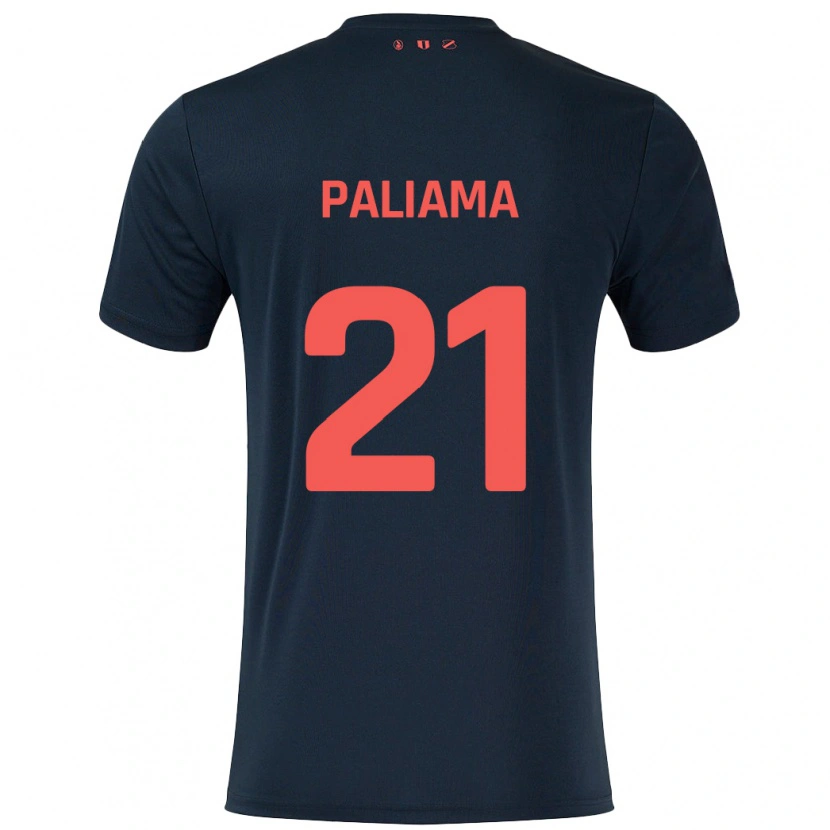 Danxen Mujer Camiseta Joni Paliama #21 Negro Rojo 2ª Equipación 2024/25 La Camisa México