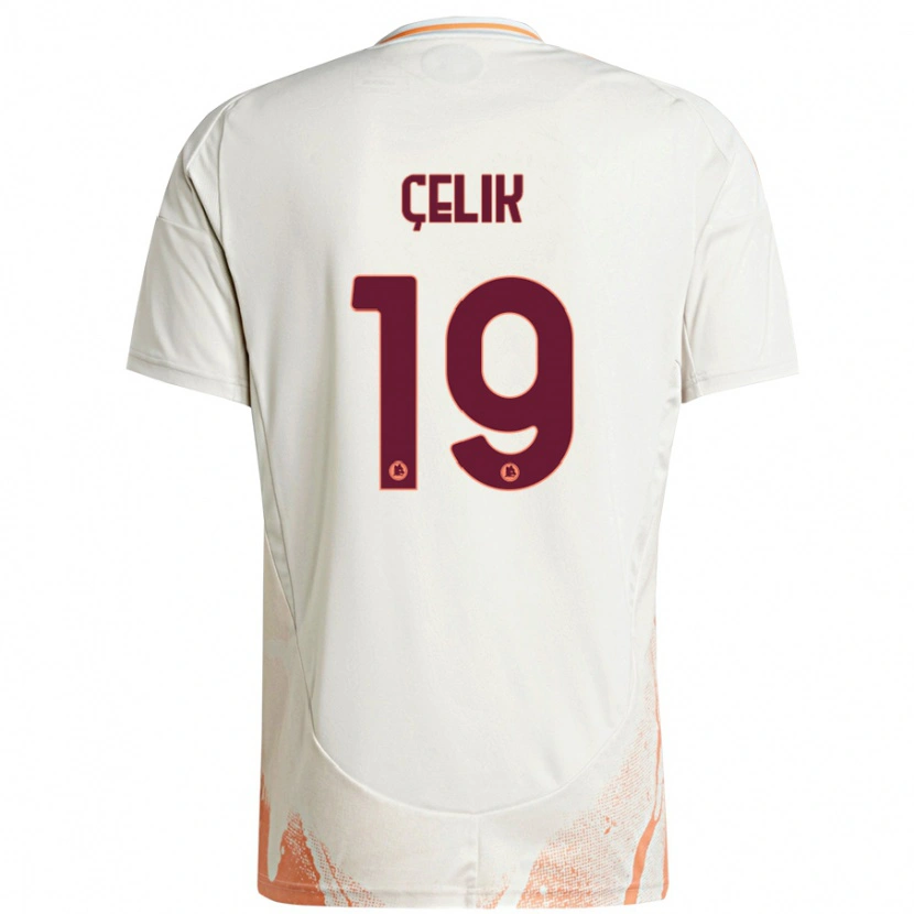 Danxen Mujer Camiseta Zeki Çelik #19 Crema Blanco Naranja 2ª Equipación 2024/25 La Camisa México