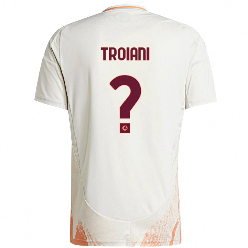 Danxen Mujer Camiseta Nicolò Troiani #0 Crema Blanco Naranja 2ª Equipación 2024/25 La Camisa México
