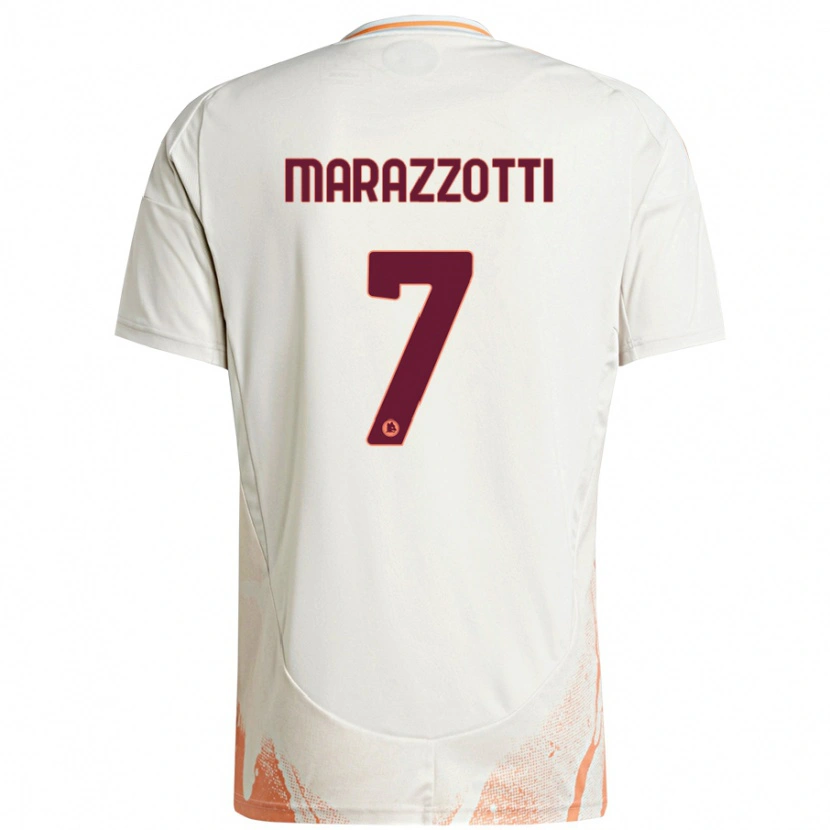 Danxen Mujer Camiseta Fabrizio Marazzotti #7 Crema Blanco Naranja 2ª Equipación 2024/25 La Camisa México