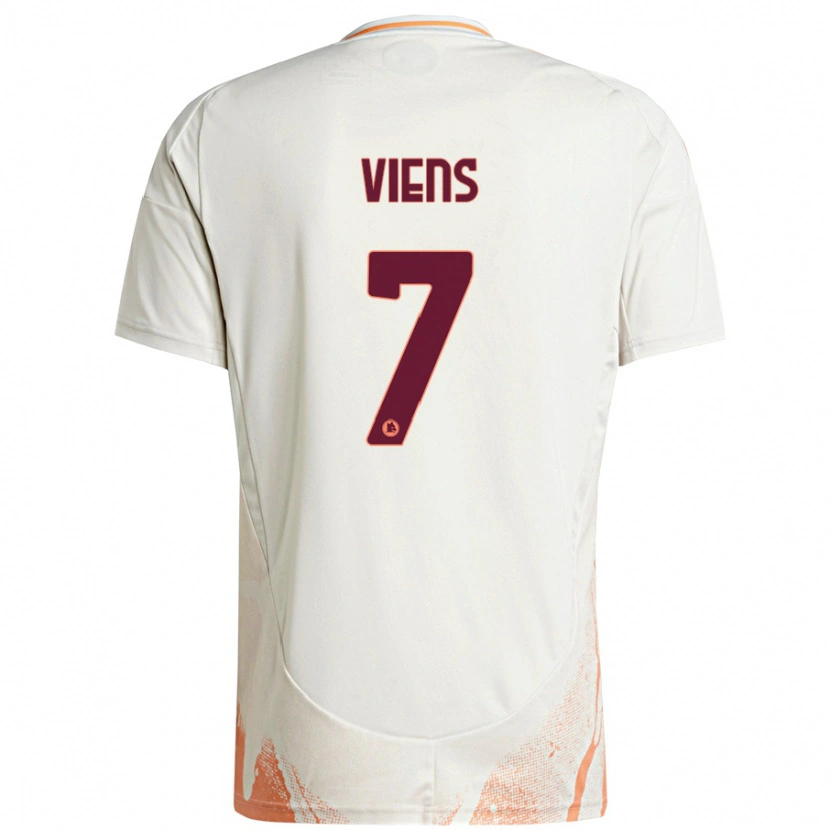Danxen Mujer Camiseta Evelyne Viens #7 Crema Blanco Naranja 2ª Equipación 2024/25 La Camisa México