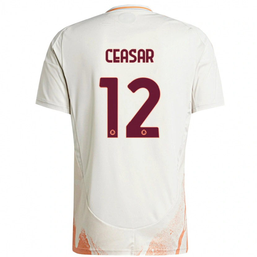 Danxen Mujer Camiseta Camelia Ceasar #12 Crema Blanco Naranja 2ª Equipación 2024/25 La Camisa México