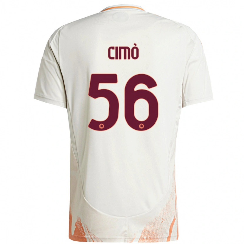 Danxen Mujer Camiseta Giada Cimò #56 Crema Blanco Naranja 2ª Equipación 2024/25 La Camisa México