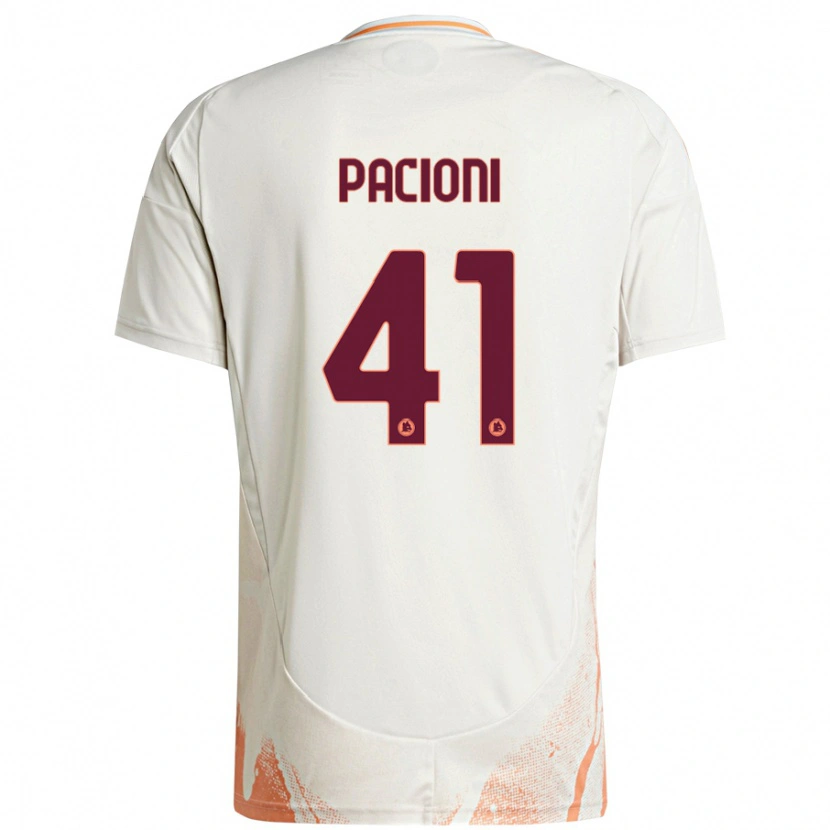 Danxen Mujer Camiseta Eleonora Pacioni #41 Crema Blanco Naranja 2ª Equipación 2024/25 La Camisa México
