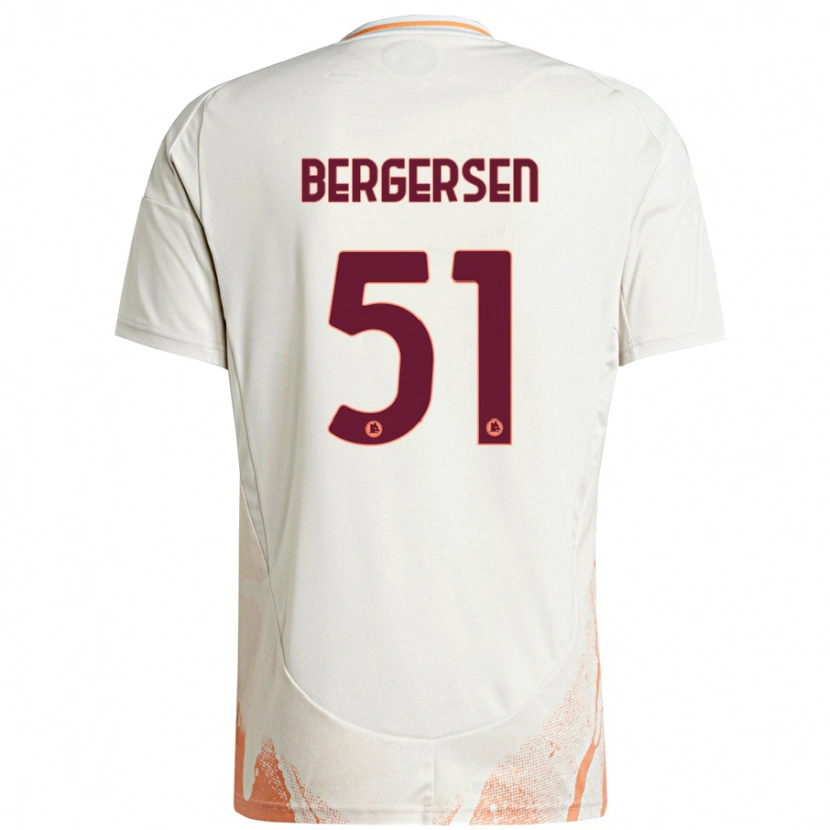 Danxen Mujer Camiseta Mina Bergersen #51 Crema Blanco Naranja 2ª Equipación 2024/25 La Camisa México