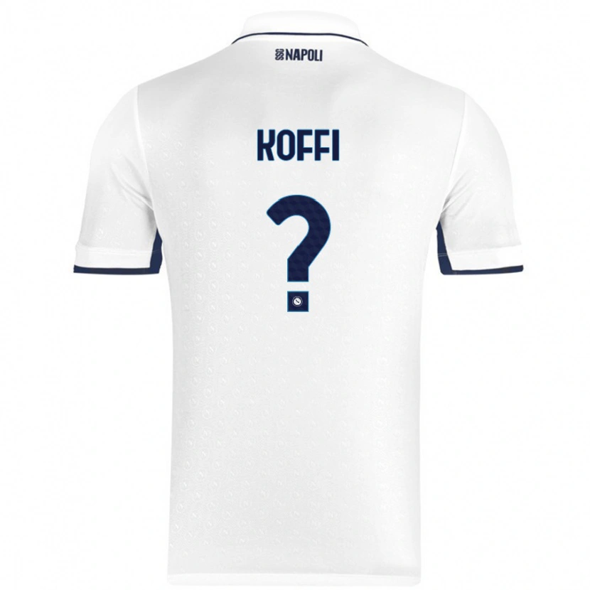 Danxen Mujer Camiseta Cedrick Koffi #0 Blanco Azul Real 2ª Equipación 2024/25 La Camisa México