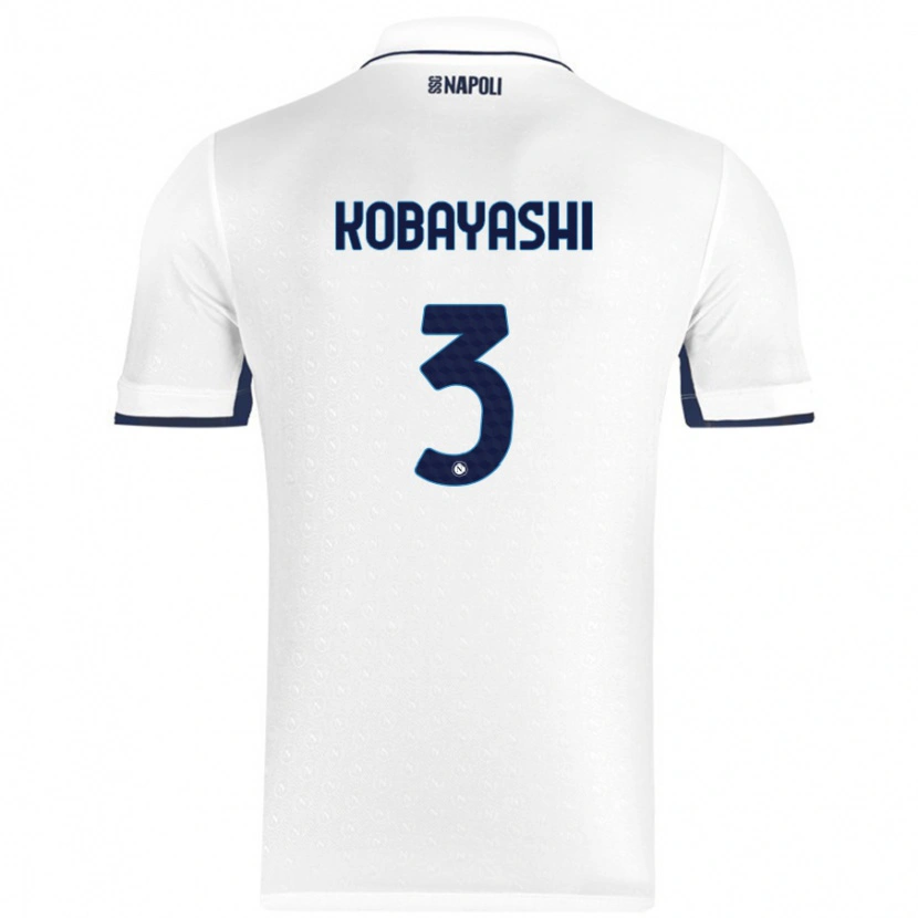 Danxen Mujer Camiseta Miharu Kobayashi #3 Blanco Azul Real 2ª Equipación 2024/25 La Camisa México