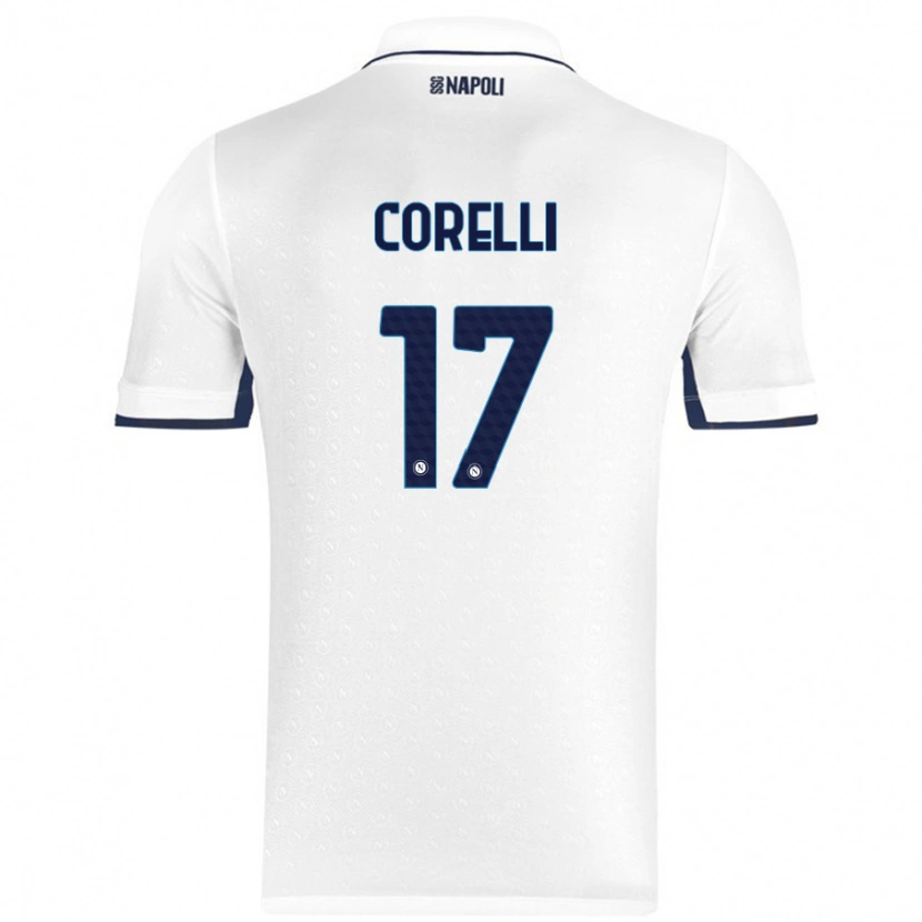 Danxen Mujer Camiseta Alice Corelli #17 Blanco Azul Real 2ª Equipación 2024/25 La Camisa México