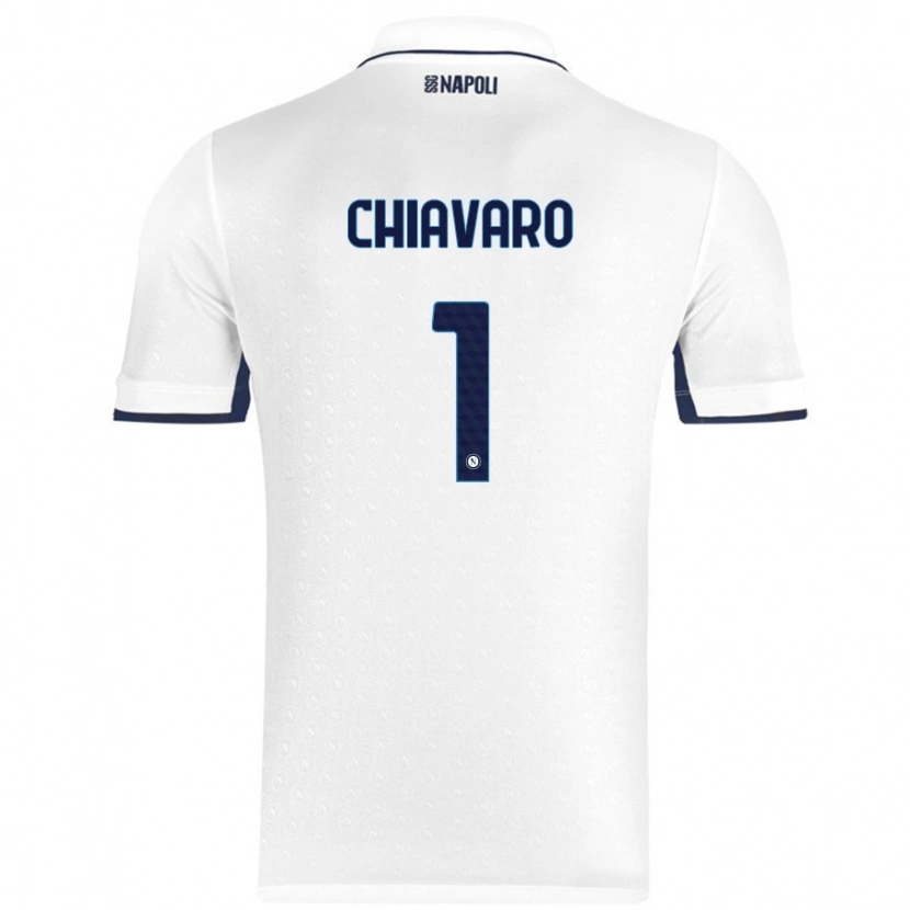 Danxen Mujer Camiseta Kelly Chiavaro #1 Blanco Azul Real 2ª Equipación 2024/25 La Camisa México