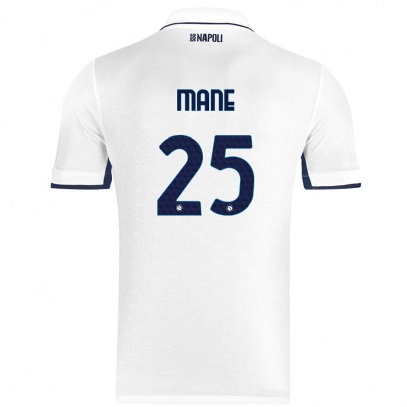 Danxen Mujer Camiseta Balla Mousa Mane #25 Blanco Azul Real 2ª Equipación 2024/25 La Camisa México