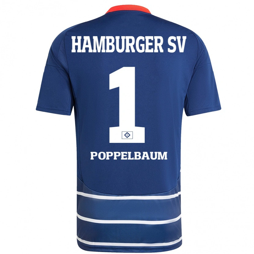 Danxen Mujer Camiseta Colin Poppelbaum #1 Azul Oscuro 2ª Equipación 2024/25 La Camisa México