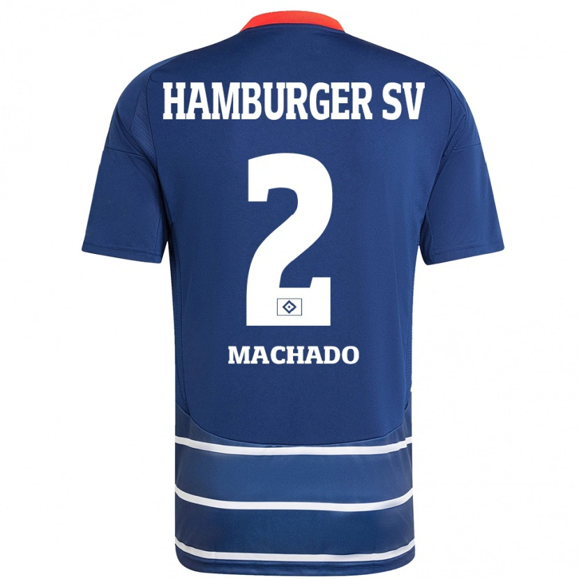 Danxen Mujer Camiseta Kilian Machado #2 Azul Oscuro 2ª Equipación 2024/25 La Camisa México