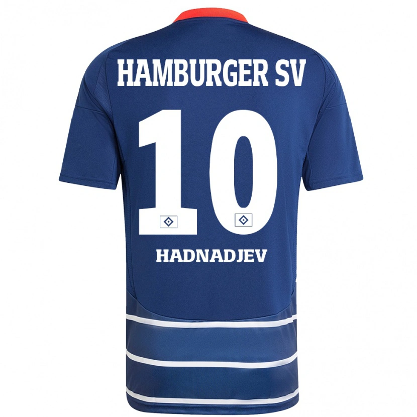 Danxen Mujer Camiseta Marko Hadnadjev #10 Azul Oscuro 2ª Equipación 2024/25 La Camisa México