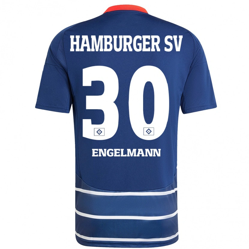 Danxen Mujer Camiseta Timon Engelmann #30 Azul Oscuro 2ª Equipación 2024/25 La Camisa México