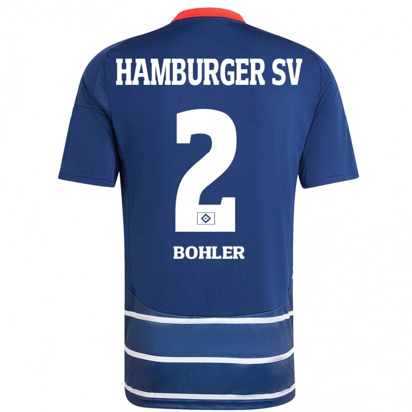 Danxen Mujer Camiseta Annaleen Böhler #2 Azul Oscuro 2ª Equipación 2024/25 La Camisa México