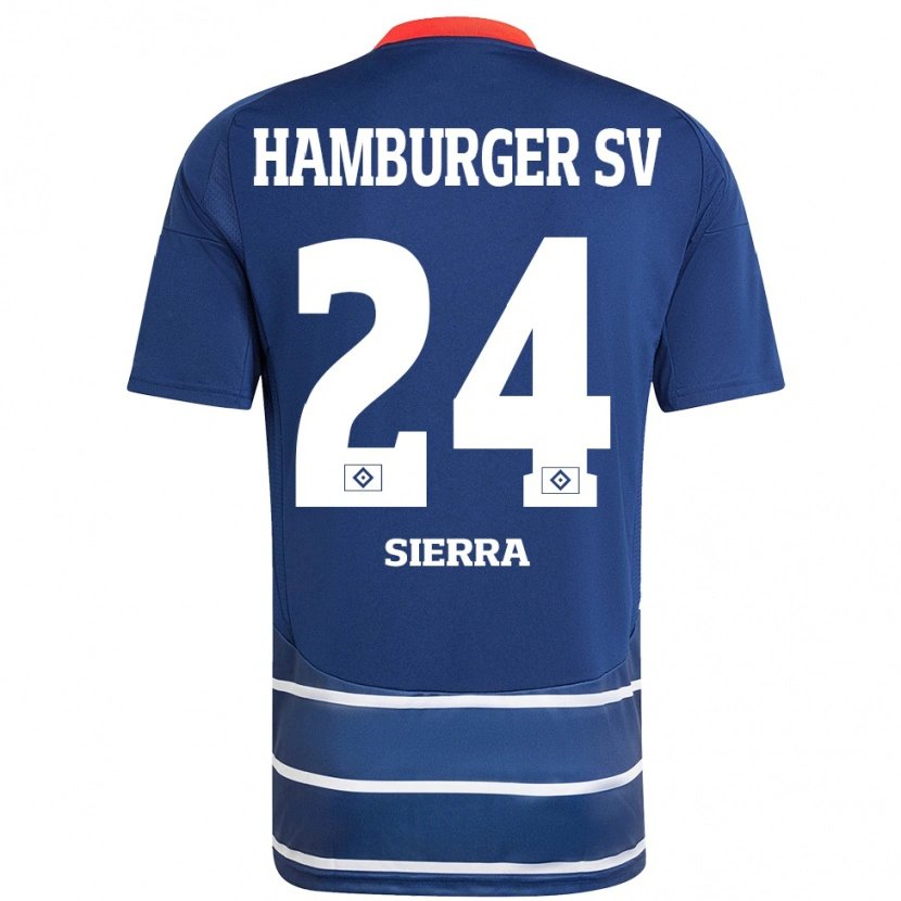 Danxen Mujer Camiseta Almudena Sierra #24 Azul Oscuro 2ª Equipación 2024/25 La Camisa México