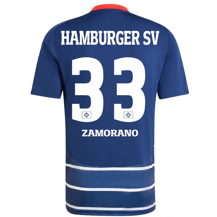 Danxen Mujer Camiseta Jolina Zamorano #33 Azul Oscuro 2ª Equipación 2024/25 La Camisa México