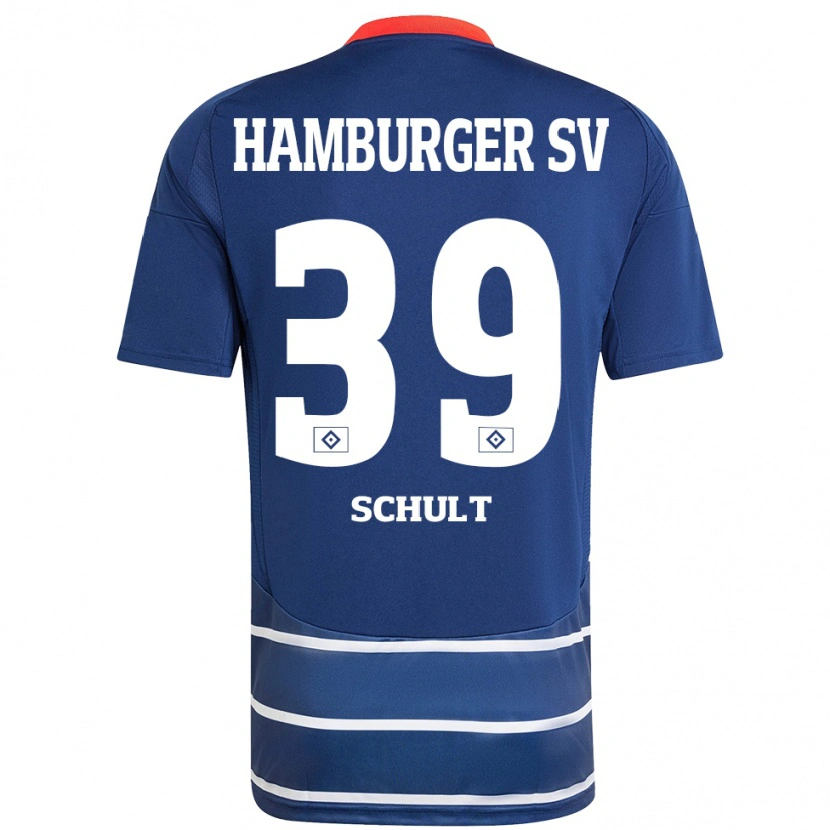 Danxen Mujer Camiseta Almuth Schult #39 Azul Oscuro 2ª Equipación 2024/25 La Camisa México