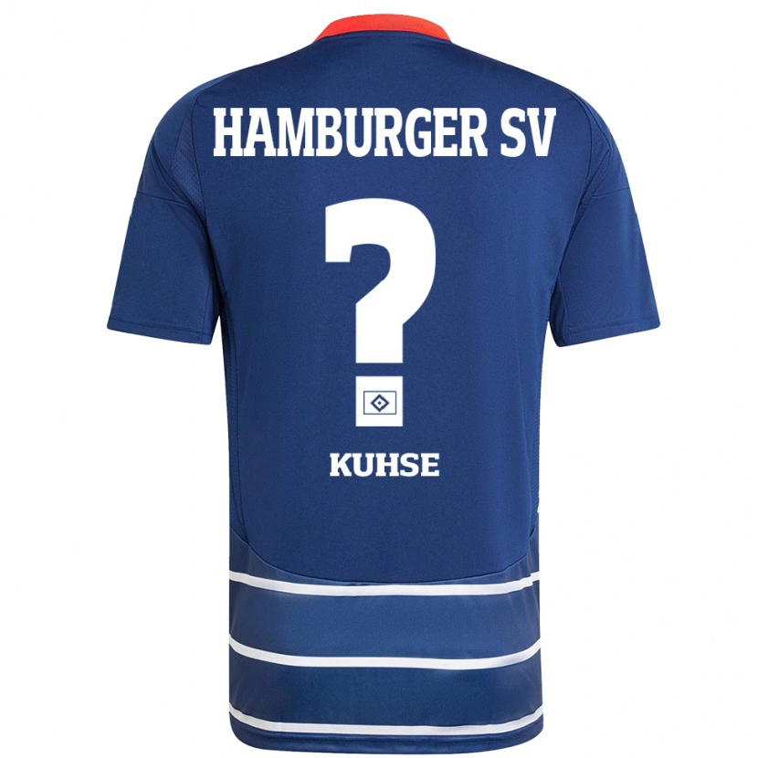 Danxen Mujer Camiseta Michael Kuhse #0 Azul Oscuro 2ª Equipación 2024/25 La Camisa México