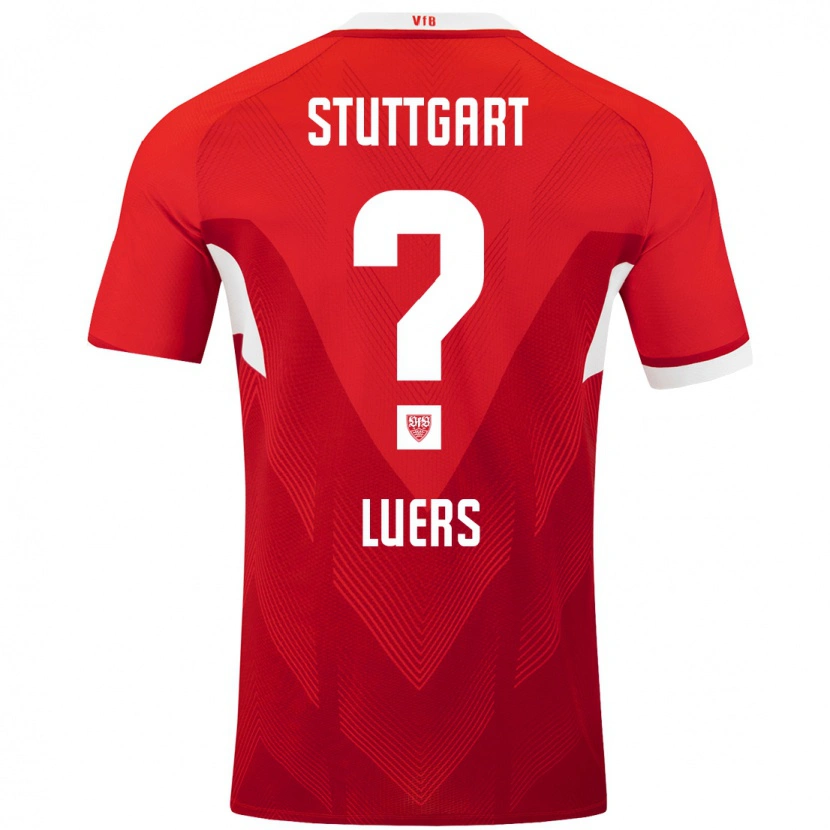 Danxen Mujer Camiseta Julian Lüers #0 Rojo Blanco 2ª Equipación 2024/25 La Camisa México