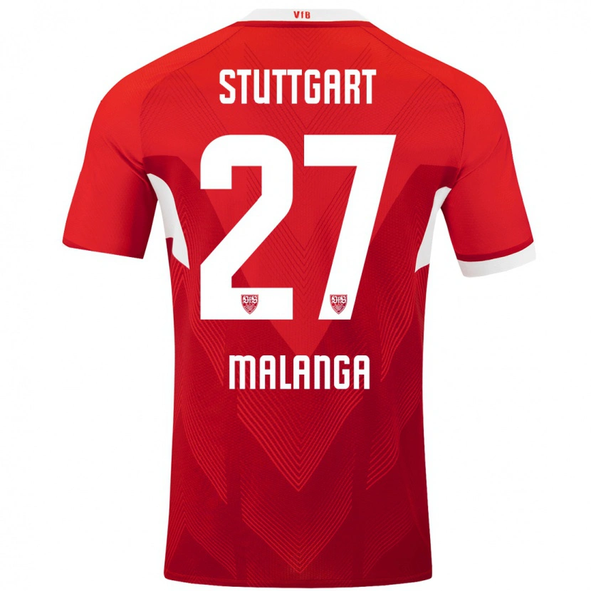 Danxen Mujer Camiseta Jarzinho Malanga #27 Rojo Blanco 2ª Equipación 2024/25 La Camisa México