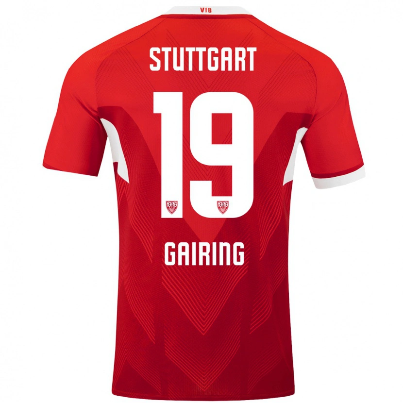 Danxen Mujer Camiseta Sophie Gairing #19 Rojo Blanco 2ª Equipación 2024/25 La Camisa México