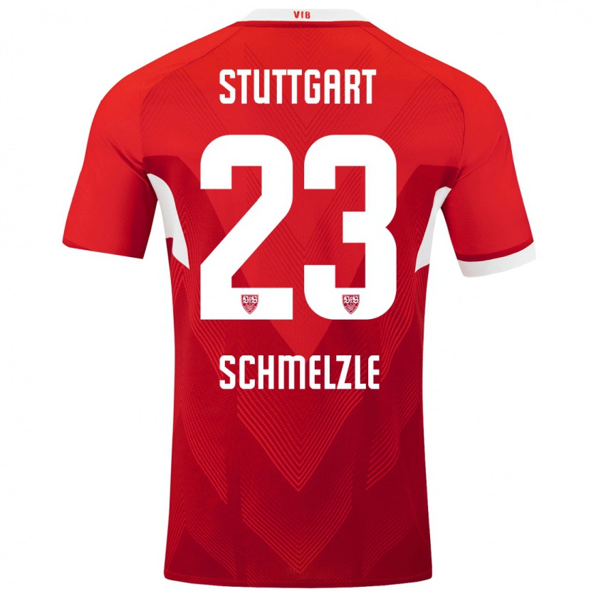Danxen Mujer Camiseta Marlen Schmelzle #23 Rojo Blanco 2ª Equipación 2024/25 La Camisa México